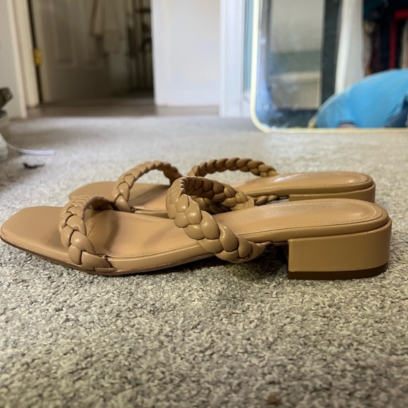 SINCERELY JULES tan braided sandals - Picture 2 of 4
